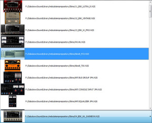 New in v2.5 - skin images (thumbnails)
